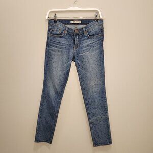 J Brand Jeans AOKI Vintage Star Slim Crop Whimsy Ethereal Fairy - Size 25
